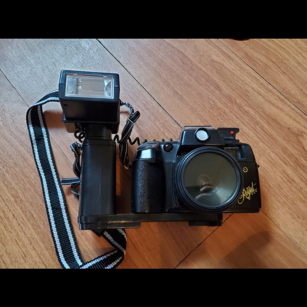 Vintage Olympia camera with carrying case